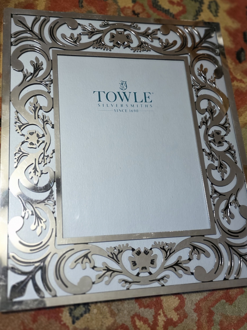 Towle Silver Filigree Ornate Picture Frame - Silver